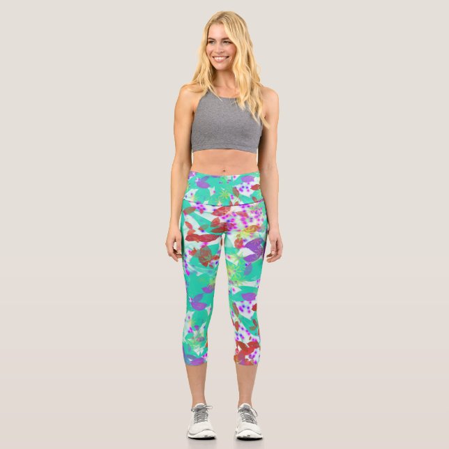 Summer Days High Wasted Capris (Front)