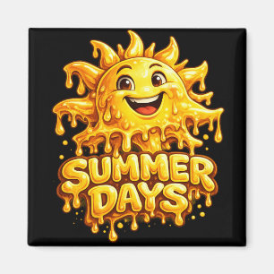 Summer Days Sticker Magnet