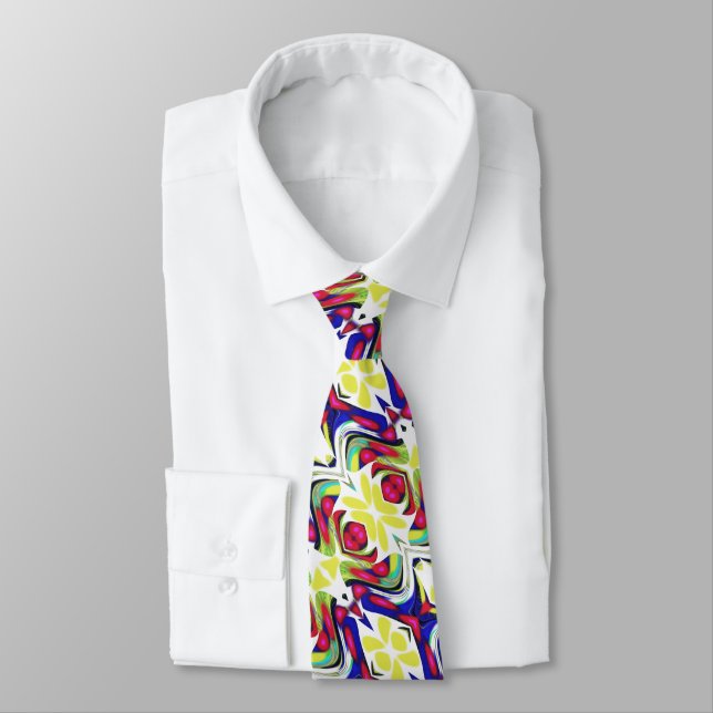 Summer days trendy fancy tropical tie (Tied)