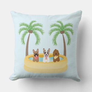 Summer Dogs Swimming Pool Cushion
