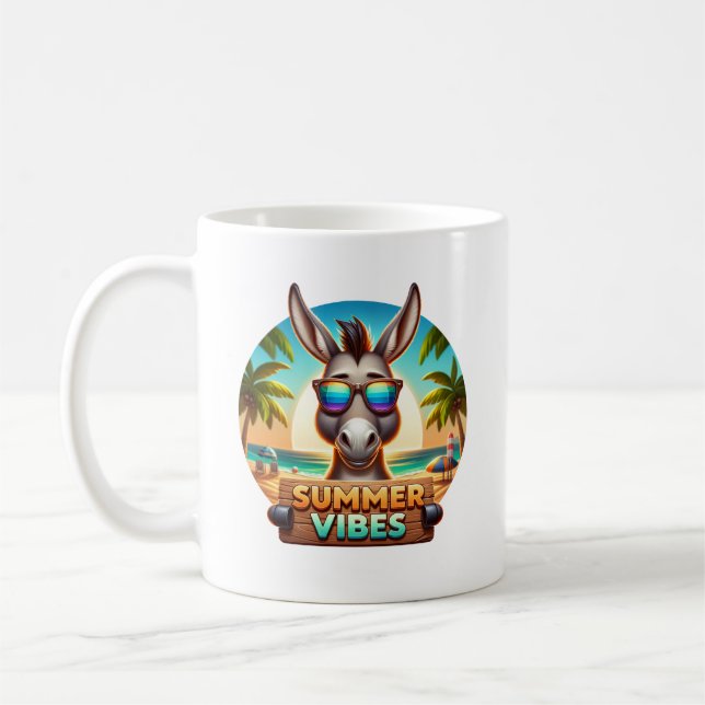 Summer Donkey Coffee Mug (Left)