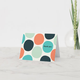Summer Dots Thank You Note Cards