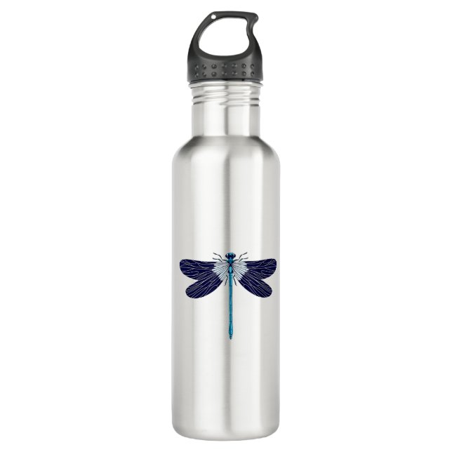 Summer Dragonfly T-Shirt_8 710 Ml Water Bottle (Front)