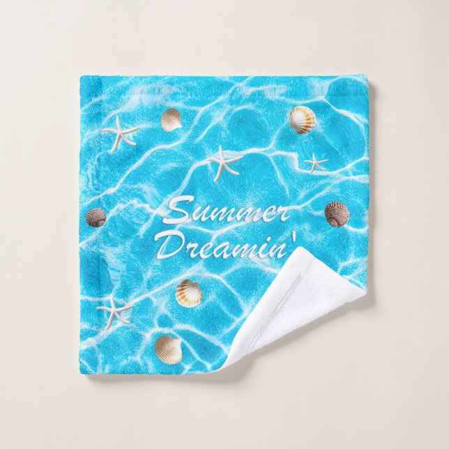 Summer dreaming bath towel set (Wash Cloth)