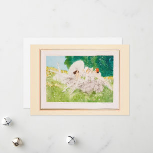Summer Dreams, 1934 by Louis Icart Holiday Card