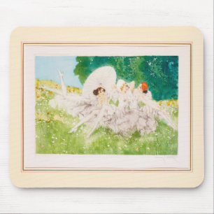 Summer Dreams, 1934 by Louis Icart Mouse Pad