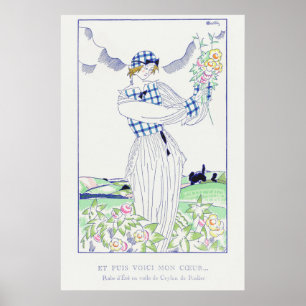 Summer Dress In Ceylon by Charles Martin (1920) Poster