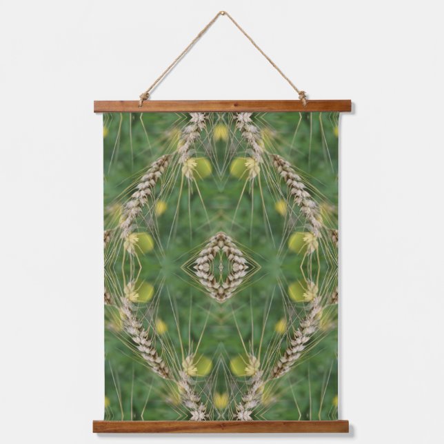 Summer Dried Grass Abstract   Hanging Tapestry (Front)