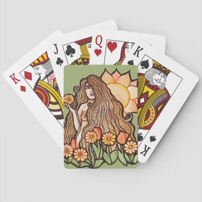 Summer Earth Goddess                               Playing Cards (Back)
