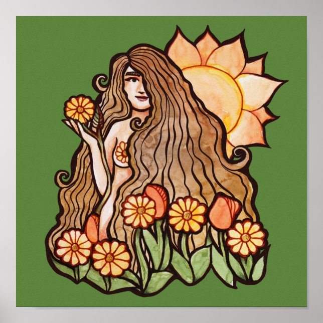 Summer Earth Goddess                               Poster (Front)