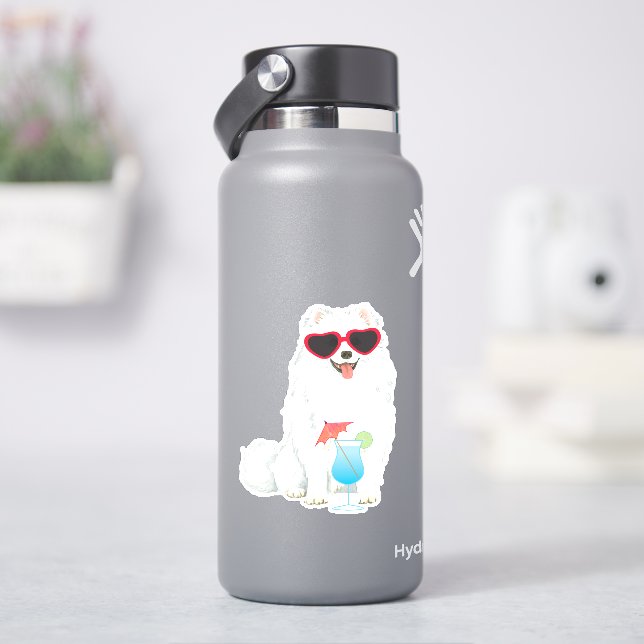 Summer Eskie Vinyl Sticker (HydroFlask)