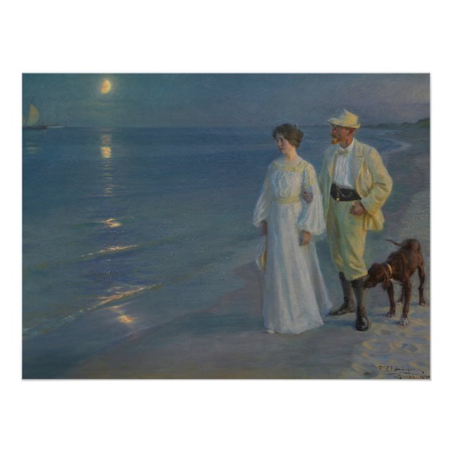  Summer Evening at Skagen Beach Poster (Front)