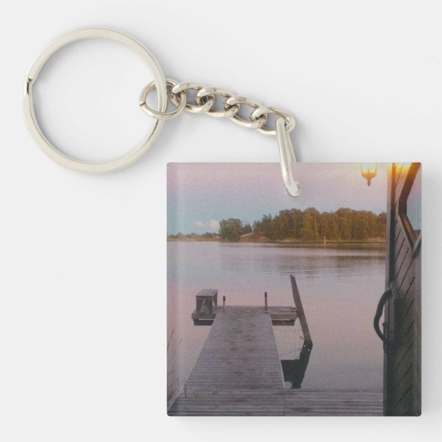 Summer evening in the swedish archipelago key ring (Front)