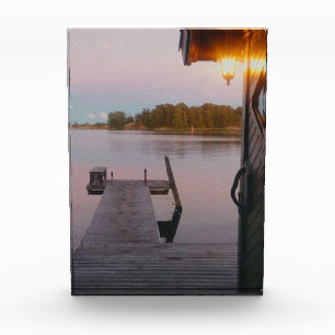 Summer evening in the swedish archipelago photo block