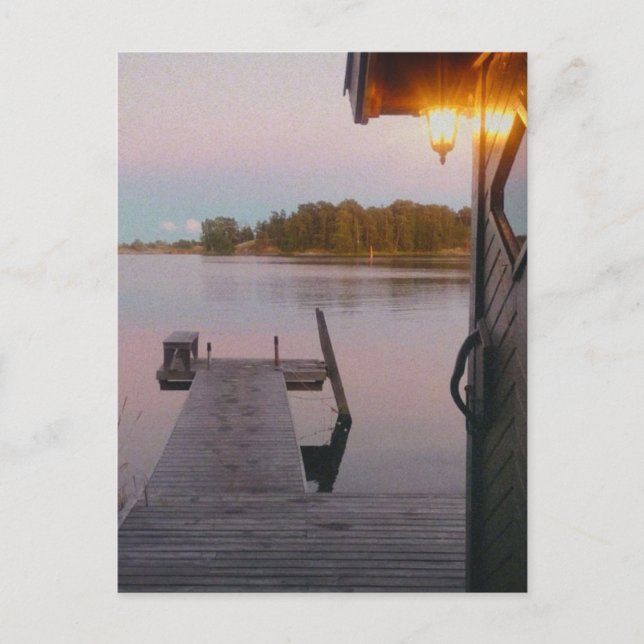 Summer evening in the swedish archipelago postcard (Front)