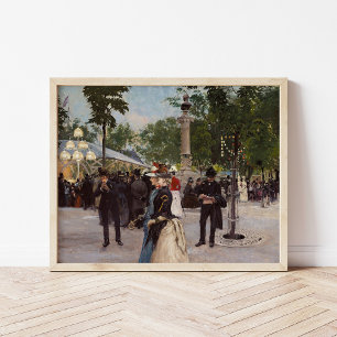 Summer Evening in Tivoli   Paul Fischer Poster