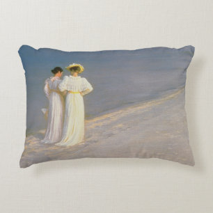Summer Evening on the Skagen Southern Beach Decorative Cushion