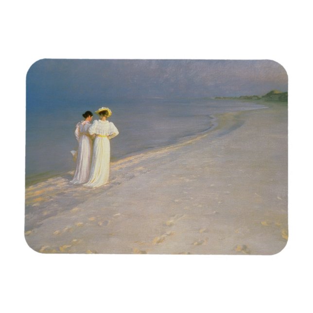 Summer Evening on the Skagen Southern Beach Magnet (Horizontal)