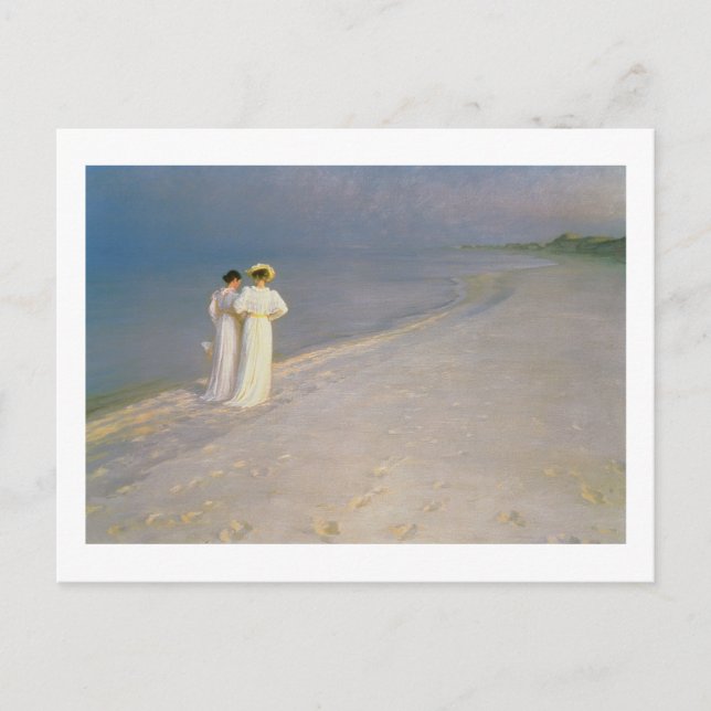 Summer Evening on the Skagen Southern Beach Postcard (Front)