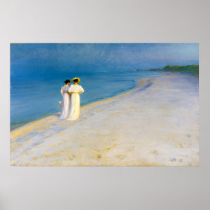 Summer Evening on the Souther Beach (1893) Poster