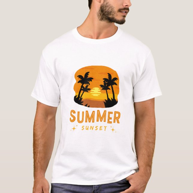 summer Evening Sun Graphic Tee (Front)