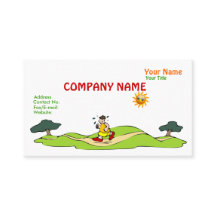 Summer Exercise Funny Business Card
