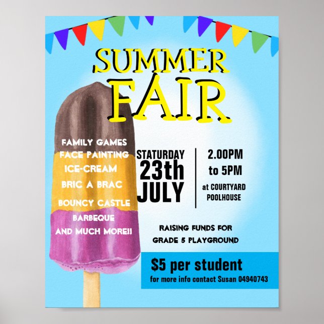 summer fair fest poster (Front)