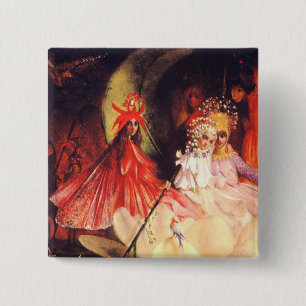 Summer Fairies 15 Cm Square Badge