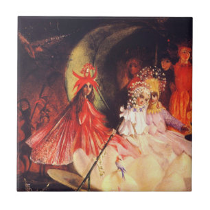 Summer Fairies Ceramic Tile