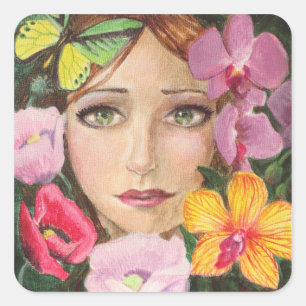 Summer Fairy Floral Sticker
