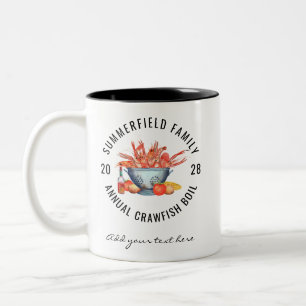 Summer Family Seafood Boil Custom Two-Tone Coffee Mug