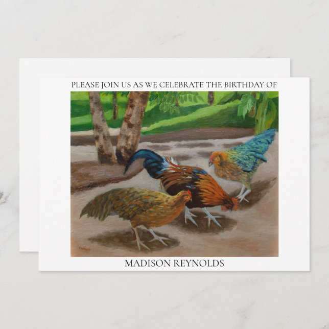 Summer Farm Scene in Bright Sunlight Birthday (Front/Back)