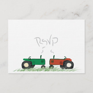 Summer Farm Wedding RSVP Card