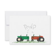 Summer Farm Wedding RSVP Card