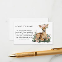Summer Fawn Watercolor Baby Shower Books for Baby