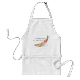 Summer Feather Kitchen Apron