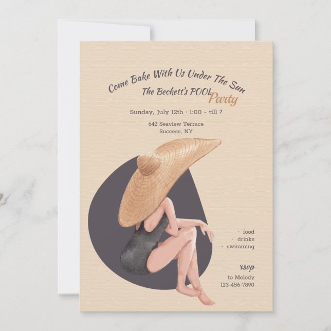 Summer Feeling Invitation (Front)