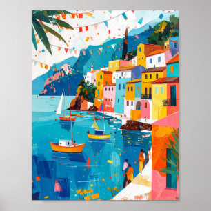 Summer Festival Abstract Poster