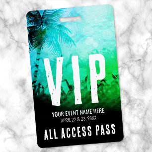 Summer Festival Event VIP ID Badge