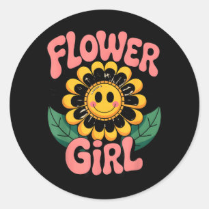 Summer Festival Music Arts 60s 70s Groovy Retro Classic Round Sticker