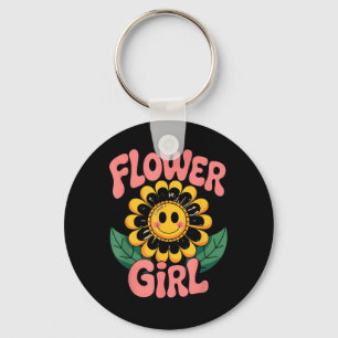 Summer Festival Music Arts 60s 70s Groovy Retro Key Ring