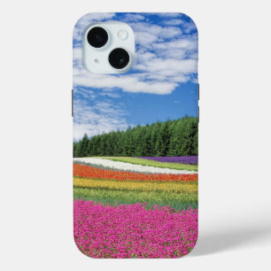 Summer Field Rows of Flowers iPhone 15 Case