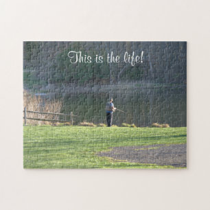 Summer Fishing at the Pond  Jigsaw Puzzle