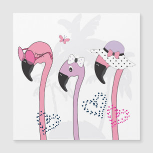 Summer Flamingo: Beach Vintage Illustration.