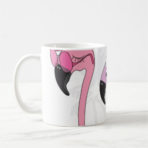 Summer Flamingo: Beach Vintage Illustration. Coffee Mug