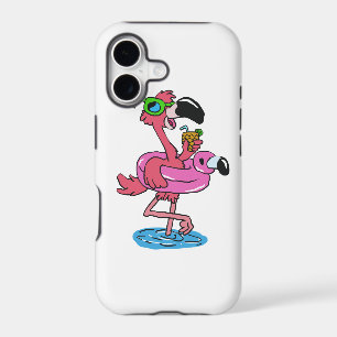 Summer Flamingo cartoon choose background colour
