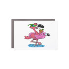 Summer Flamingo cartoon | choose background colour