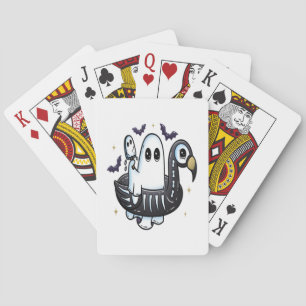 Summer Flamingo Floatie Playing Cards