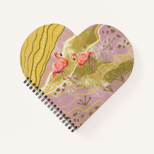 summer flamingo notebook