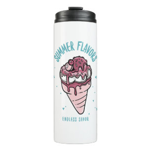 Summer Flavours Dripping Ice Cream Thermal Tumbler